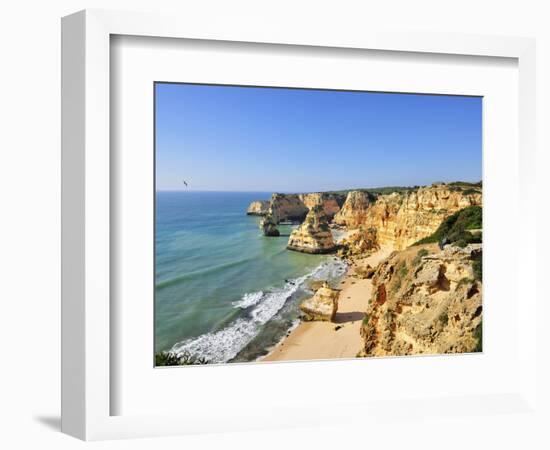 Marinha Beach Cliffs. Algarve, Portugal-Mauricio Abreu-Framed Photographic Print