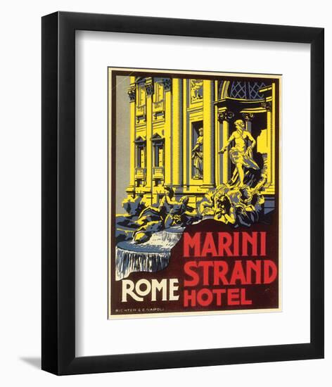 Marini Strand Hotel, Richter & Napoli-null-Framed Art Print