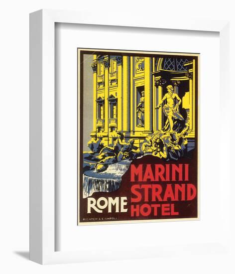 Marini Strand Hotel, Richter & Napoli-null-Framed Art Print