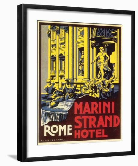 Marini Strand Hotel, Richter & Napoli-null-Framed Art Print