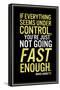 Mario Andretti Not Going Fast Enough Quote-null-Stretched Canvas