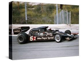 Mario Andretti Racing a Jps Lotus-Cosworth 78, Spanish Grand Prix, Jarama, Spain, 1977-null-Stretched Canvas