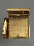 Engraved Gold Vanity Case Containing Lipstick Holder, Powder Holder and Cigarette Holder-Mario Buccellati-Laminated Giclee Print