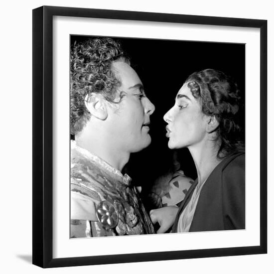 Mario Del Monaco and Maria Callas-null-Framed Photographic Print