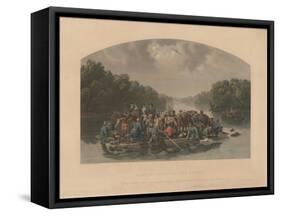 Marion Crossing the Pedee, 1852-William Tylee Ranney-Framed Stretched Canvas