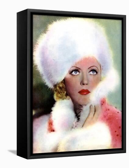 Marion Davies, American Actress, 1934-1935-null-Framed Stretched Canvas