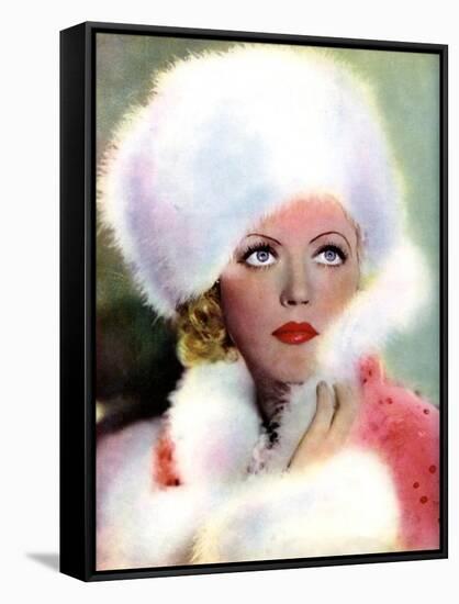 Marion Davies, American Actress, 1934-1935-null-Framed Stretched Canvas