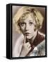 Marion Davies American Film Actress with a Questioning Look on Her Face-null-Framed Stretched Canvas