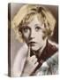 Marion Davies American Film Actress with a Questioning Look on Her Face-null-Stretched Canvas