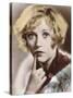 Marion Davies American Film Actress with a Questioning Look on Her Face-null-Stretched Canvas