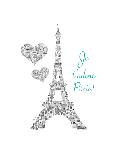 As the French Say…Eiffel Tower-Marion De Lauzun-Framed Stretched Canvas