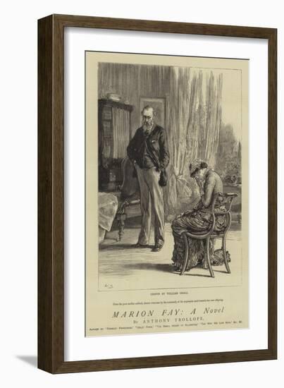 Marion Fay, a Novel-William Small-Framed Giclee Print