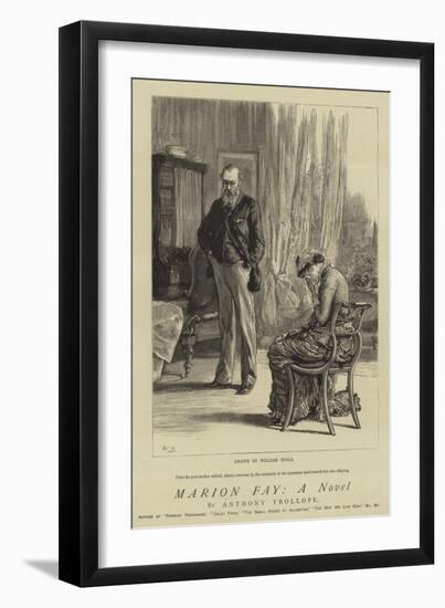 Marion Fay, a Novel-William Small-Framed Giclee Print