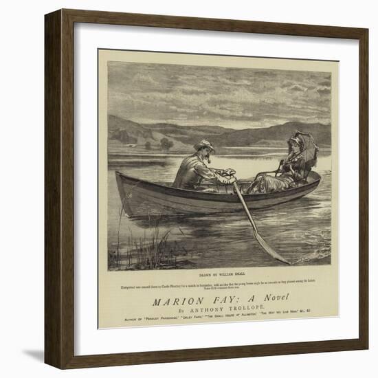 Marion Fay, a Novel-William Small-Framed Giclee Print