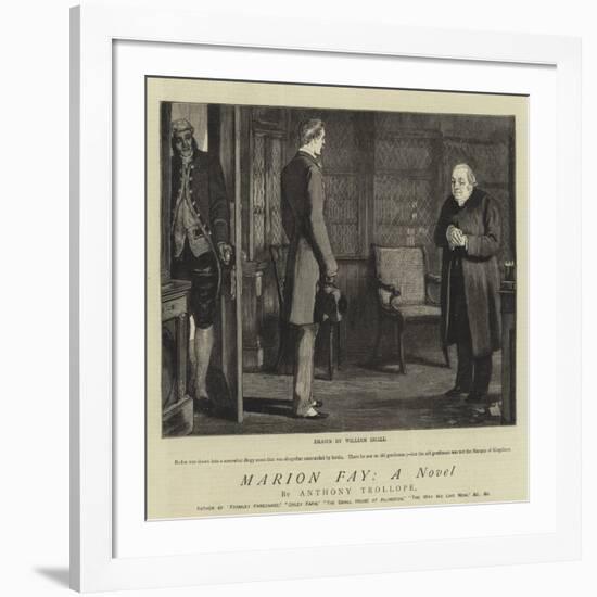 Marion Fay, a Novel-William Small-Framed Giclee Print