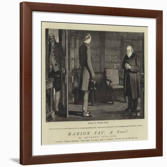 Marion Fay, a Novel-William Small-Framed Giclee Print