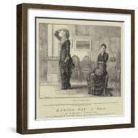 Marion Fay, a Novel-William Small-Framed Giclee Print