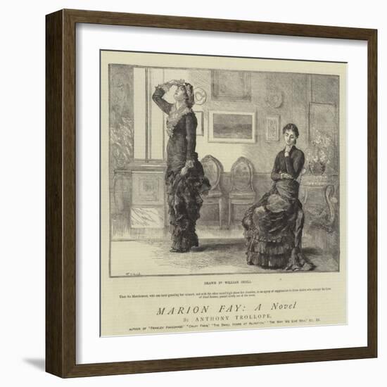 Marion Fay, a Novel-William Small-Framed Giclee Print