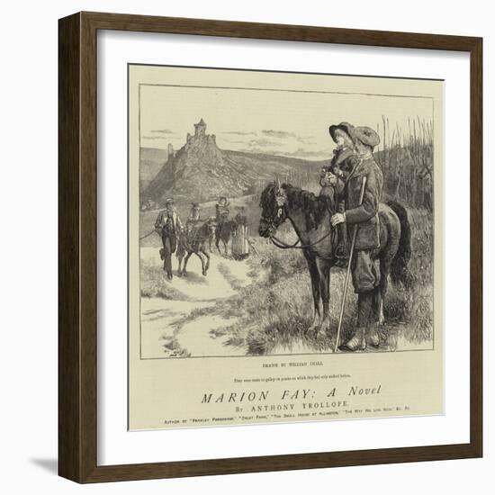 Marion Fay, a Novel-William Small-Framed Giclee Print