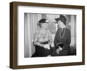 Marion Glass Banister and Nellie Tayloe Ross, 1938-Harris & Ewing-Framed Photographic Print