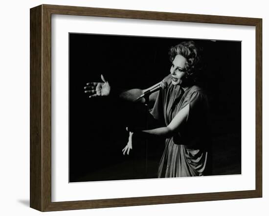 Marion Montgomery Singing at the Forum Theatre, Hatfield, Hertfordshire, 17 March 1979-Denis Williams-Framed Photographic Print