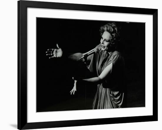 Marion Montgomery Singing at the Forum Theatre, Hatfield, Hertfordshire, 17 March 1979-Denis Williams-Framed Photographic Print