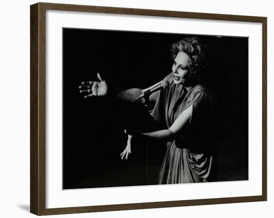 Marion Montgomery Singing at the Forum Theatre, Hatfield, Hertfordshire, 17 March 1979-Denis Williams-Framed Photographic Print