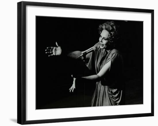 Marion Montgomery Singing at the Forum Theatre, Hatfield, Hertfordshire, 17 March 1979-Denis Williams-Framed Photographic Print