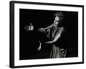 Marion Montgomery Singing at the Forum Theatre, Hatfield, Hertfordshire, 17 March 1979-Denis Williams-Framed Photographic Print