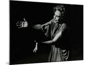 Marion Montgomery Singing at the Forum Theatre, Hatfield, Hertfordshire, 17 March 1979-Denis Williams-Mounted Photographic Print