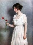 The Red Carnation, Lady Elizabeth Bowes-Lyon, 1923-Marion Neilson-Stretched Canvas