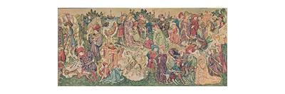 Watercolour rendering of one of the Hardwicke Tapestries, c1902-Marion Reid-Giclee Print