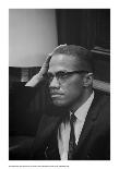 Malcolm X at MLK Press Conference, Washington DC, March, 1964-Marion S Trikosko-Laminated Art Print