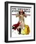 "Marionettes" Saturday Evening Post Cover, October 22,1932-Norman Rockwell-Framed Giclee Print