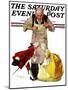 "Marionettes" Saturday Evening Post Cover, October 22,1932-Norman Rockwell-Mounted Giclee Print