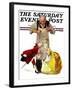 "Marionettes" Saturday Evening Post Cover, October 22,1932-Norman Rockwell-Framed Giclee Print