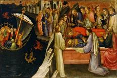 Altar Wing Depicting the Crucifixion, St. Dorothy and Other Saints, C.1420-Mariotto di Nardo-Framed Stretched Canvas