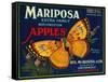 Mariposa Apple Label - San Francisco, CA-Lantern Press-Framed Stretched Canvas