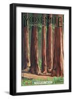 Mariposa Grove - Yosemite National Park, California-Lantern Press-Framed Art Print