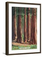 Mariposa Grove - Yosemite National Park, California-Lantern Press-Framed Art Print