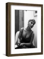 Marisa Allasio Wearing a Large Collar Clothing-null-Framed Photographic Print