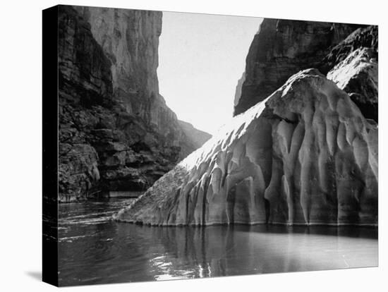 Mariscal Canyon, with Steep, Jagged Walls Rising Sharply from River, at Big Bend National Park-Myron Davis-Stretched Canvas