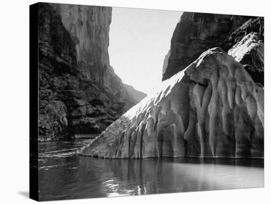 Mariscal Canyon, with Steep, Jagged Walls Rising Sharply from River, at Big Bend National Park-Myron Davis-Stretched Canvas