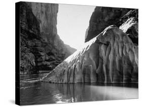 Mariscal Canyon, with Steep, Jagged Walls Rising Sharply from River, at Big Bend National Park-Myron Davis-Stretched Canvas