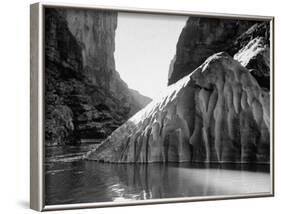 Mariscal Canyon, with Steep, Jagged Walls Rising Sharply from River, at Big Bend National Park-Myron Davis-Framed Photographic Print