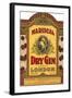 Mariscal Dry Gin Label-null-Framed Art Print