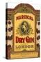 Mariscal Dry Gin Label-null-Stretched Canvas