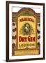 Mariscal Dry Gin Label-null-Framed Art Print