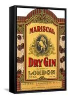 Mariscal Dry Gin Label-null-Framed Stretched Canvas