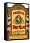 Mariscal Dry Gin Label-null-Framed Stretched Canvas